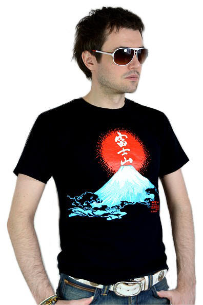 японская футболка с изображением Фуджиямы