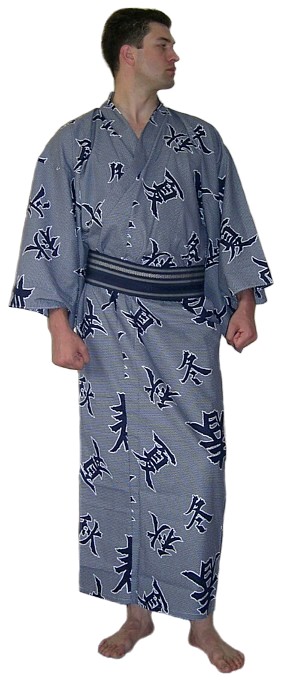 мужской японский халат-кимоно, хлопок 100%
