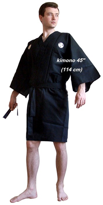 японское мужское короткое кимоно МОНЗУКИ