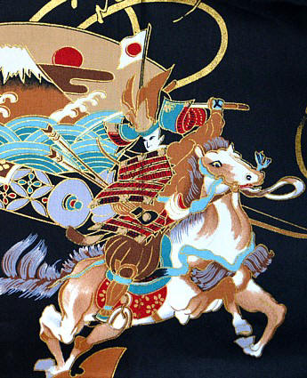 рисунок на японском мужском кимоно