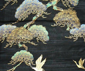 деталь рисунка ткани японского мужского хлопкового халата-кимоно