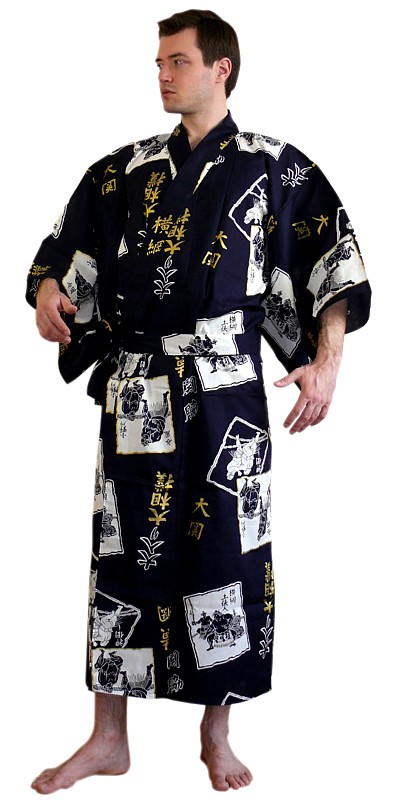японское мужское кимоно юката