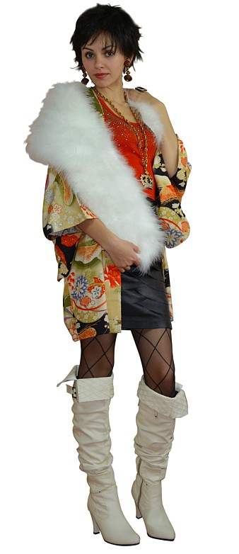 женское кимоно халатик