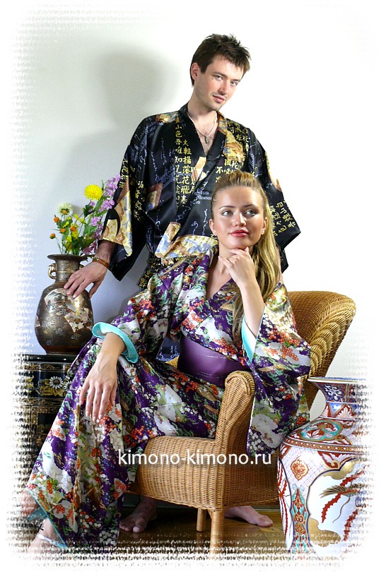 японские кимоно из шелка - стильная одежда для дома