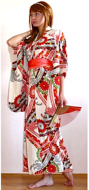 японское  кимоно, шелк, 1930-е гг.