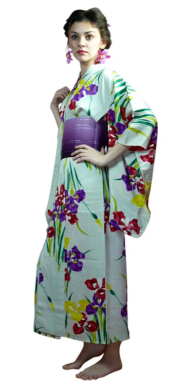 японское шелковое женское кимоно, 1930-е гг.