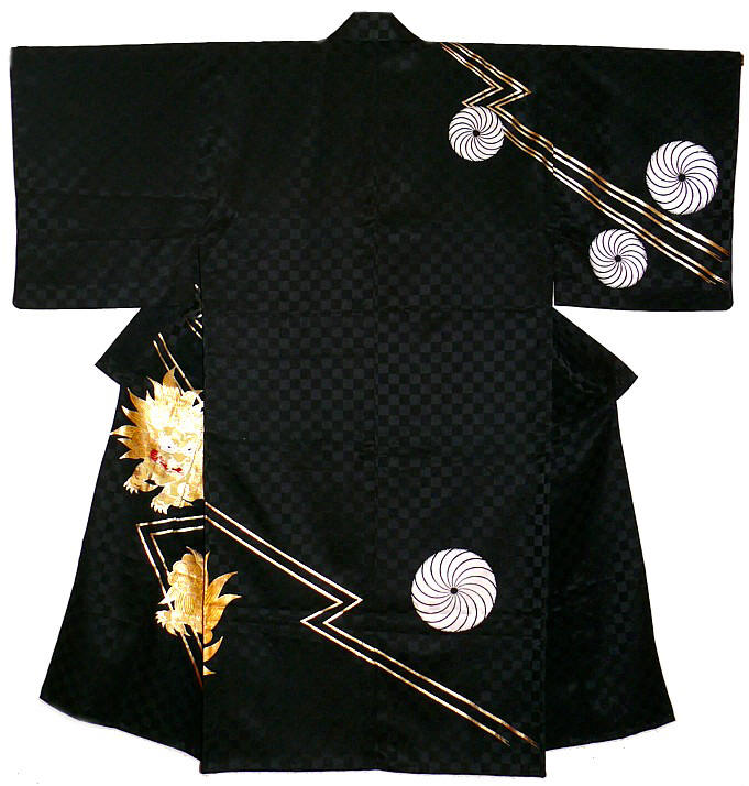 японское  кимоно с авторским рисунком