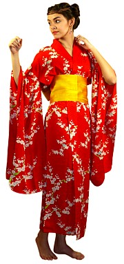 японское старинное шелковое  кимоно майко 