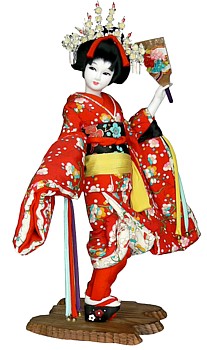 Майко, японская интерьерная кукла, 1930-е гг.
