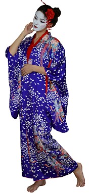 японское  кимоно, с вышивкой и росписью, 1930-е гг.
