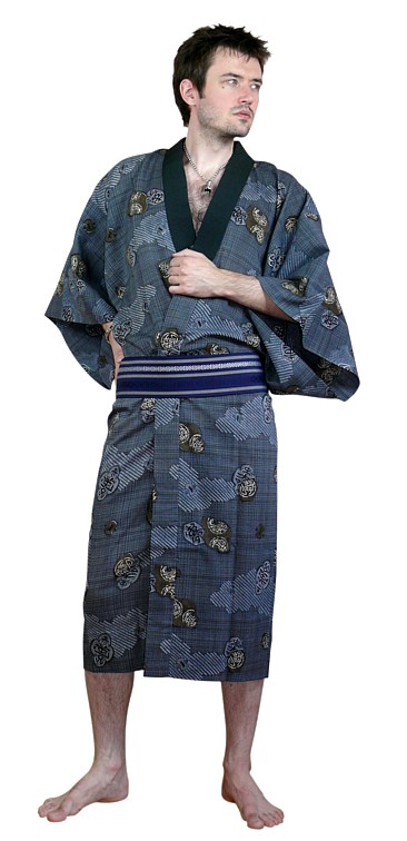 японское мужское кимоно, винтаж