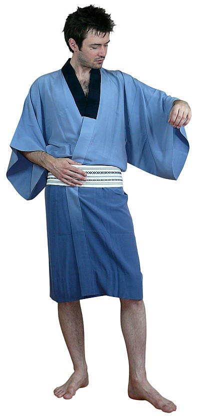 японское мужское шелковое кимоно, 1950-е гг.