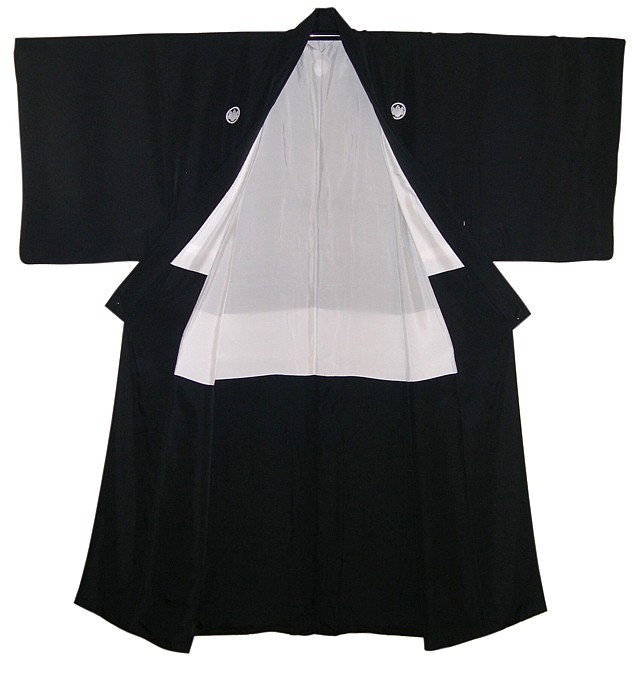 японское традиционное мужское кимоно, шелк 