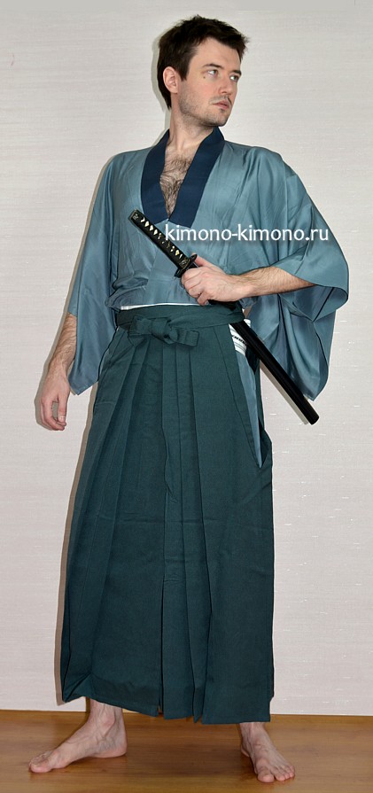 японское кимоно и хакама, винтаж