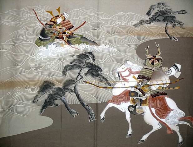 рисунок на подкладке японского шелкового хаори, 1920-е гг.