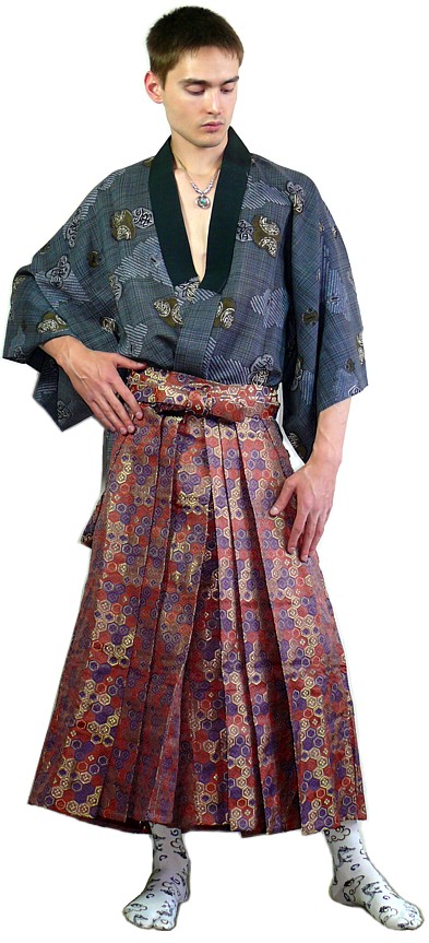 японская традиционная мужская одежда: кимоно и хакама