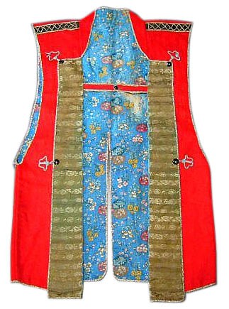 одежда самурая: дзинбаори, конец 17 в. шерсть, парча, вышивка