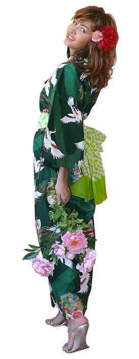 японское кимоно и пояс оби - стильный подарок женсщине