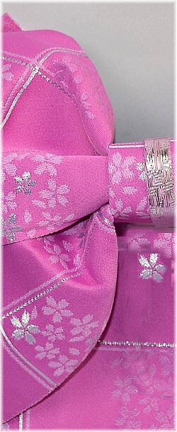 японский пояс-оби в виде бабочки для женского кимоно
