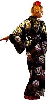 японское женское кимоно из хлопка - комфортная одежда для дома
