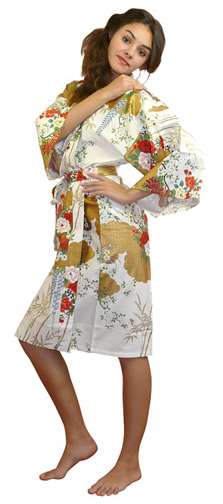 халатик-кимоно, длина 107 см., хлопок 100%, Япония