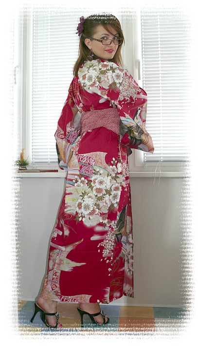 одежда для дома - японское кимоно из хлопка