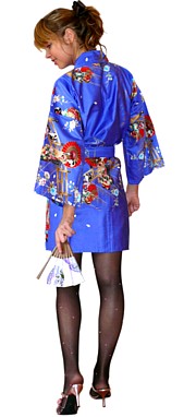 женский халатик в японском стиле, хлопок 100%, сделано в Японии