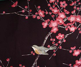 японсое кимоно - деталь рисунка ткани