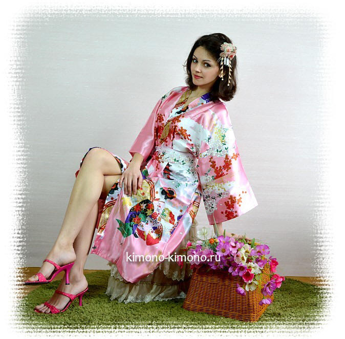 халатик в японском стиле - оригинальная одежда для дома