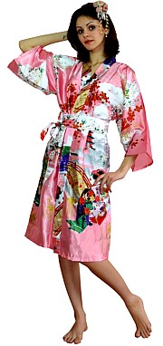 халатик-кимоно из иск. шелка, Япония