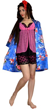 женский халат кимоно, сделано в Японии