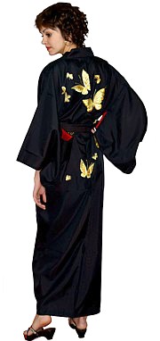 кимоно с вышивкой и подкладкой