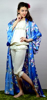 японское кимоно, натуральный шелк