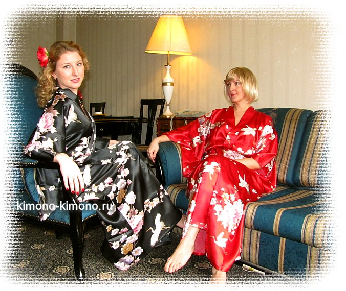японские шелковые женские халаты - кимоно в интернет-магазине КИМОНОЯ