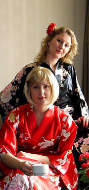 японские шелковые кимоно