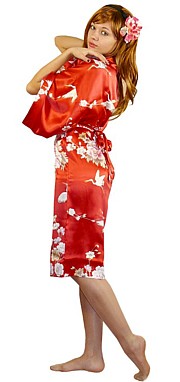 халатик-кимоно шелковый, сделано в Японии из 100% натурального шелка
