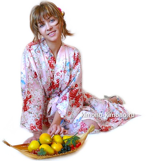 японское шелковое кимоно эксклюзивная одежда для дома