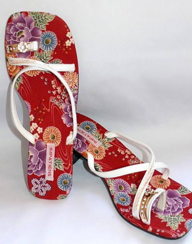 японская обувь в стиле кимоно