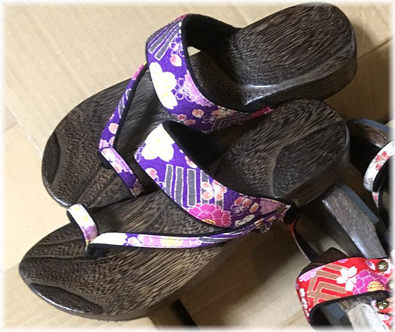 женская обувь из дерева, Япония, ручная работа